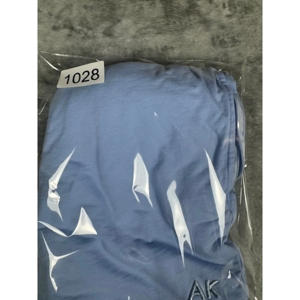 Arjen Kroos Shorts Mens S Light Blue Cotton Lounge Gym Drawstring AK Logo - Picture 10 of 10